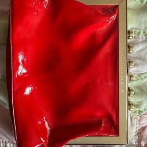 RARE Red Kate Spade “Pardon my French” call to action Phone Dial Clutch